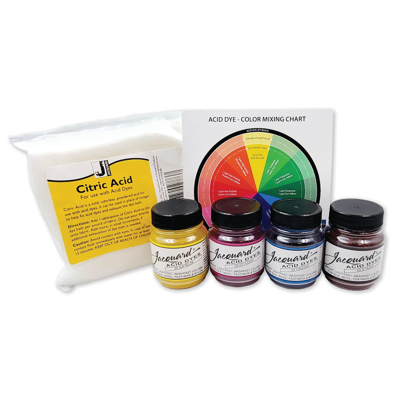 6 Pack: Jacquard Acid Dye Set